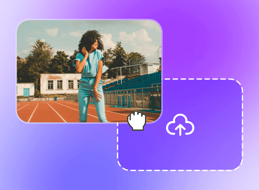 Upload a video of a girl dancing in clipfly