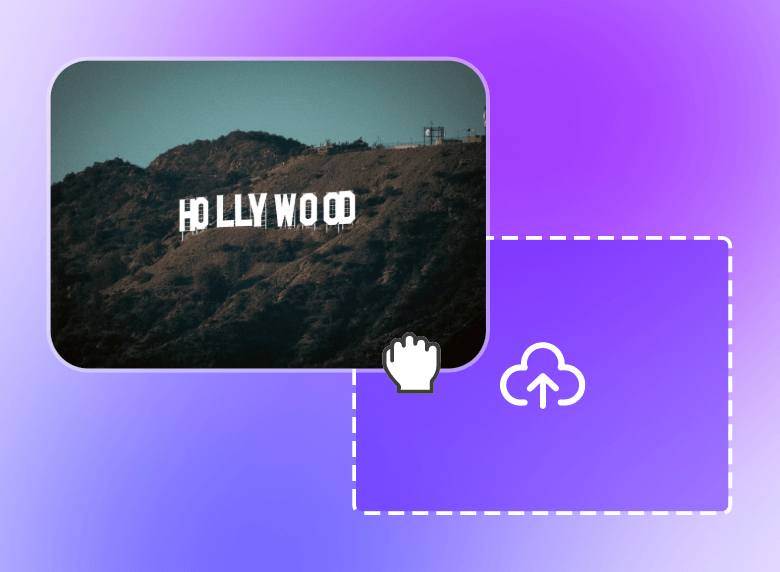 Upload a video of a hollywood view to clipfly