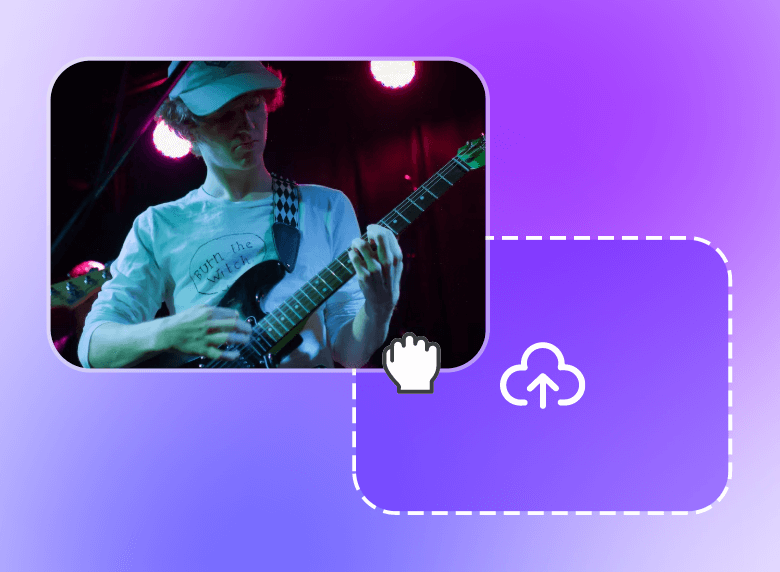 Upload a video of a singing man