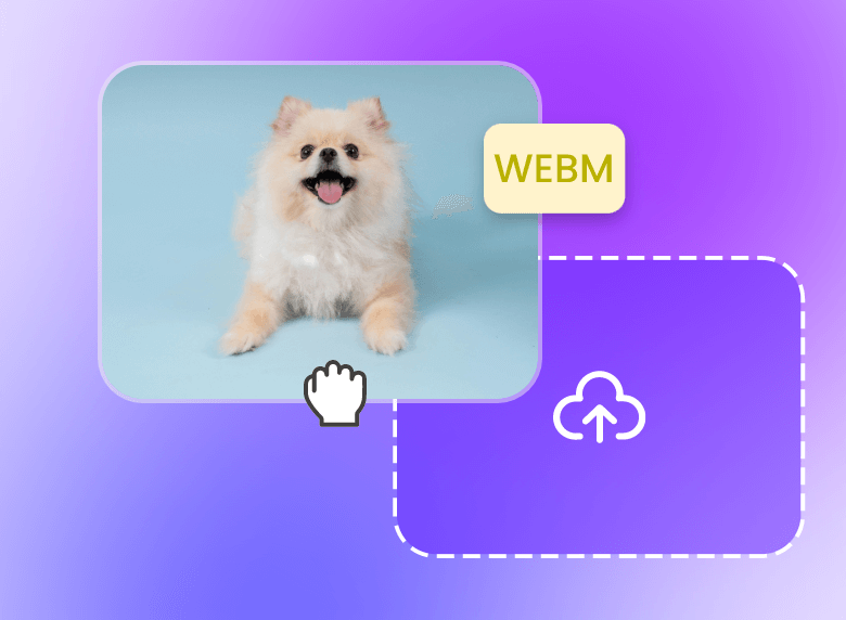 Carregar um vídeo webm de um cachorro