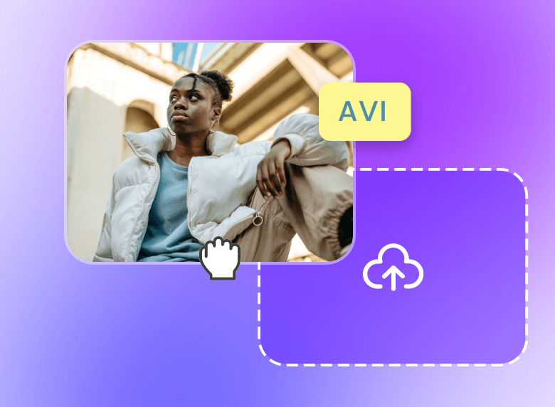 Upload an AVI video of a black girl