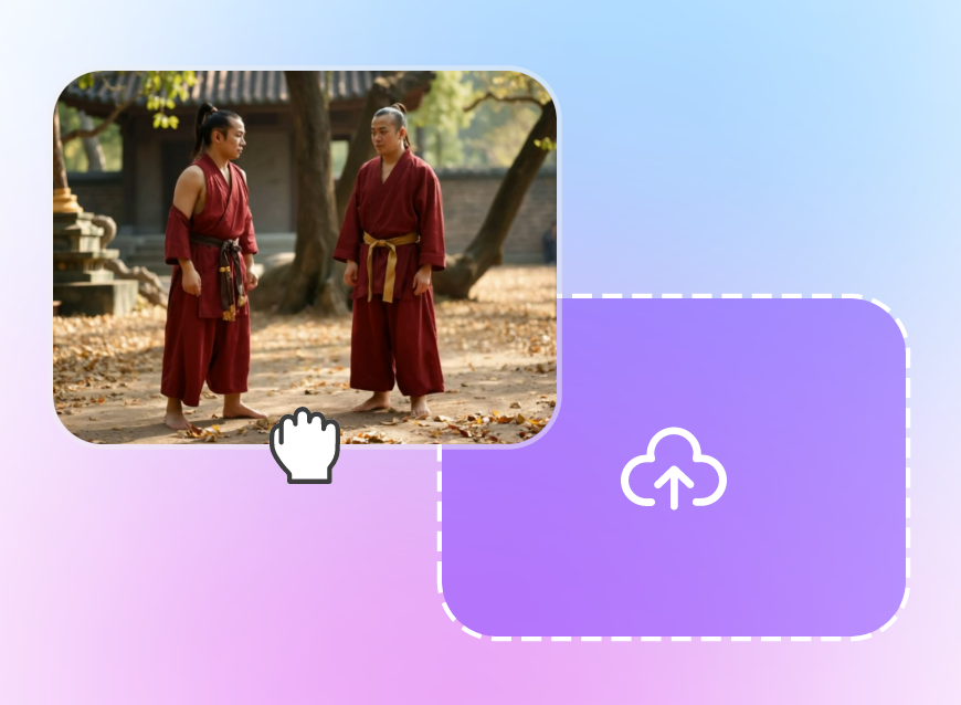 Upload image to clipfly ai kung fu generator