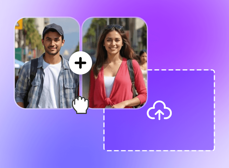 Upload two images to clipfly and start your fighting with ai
