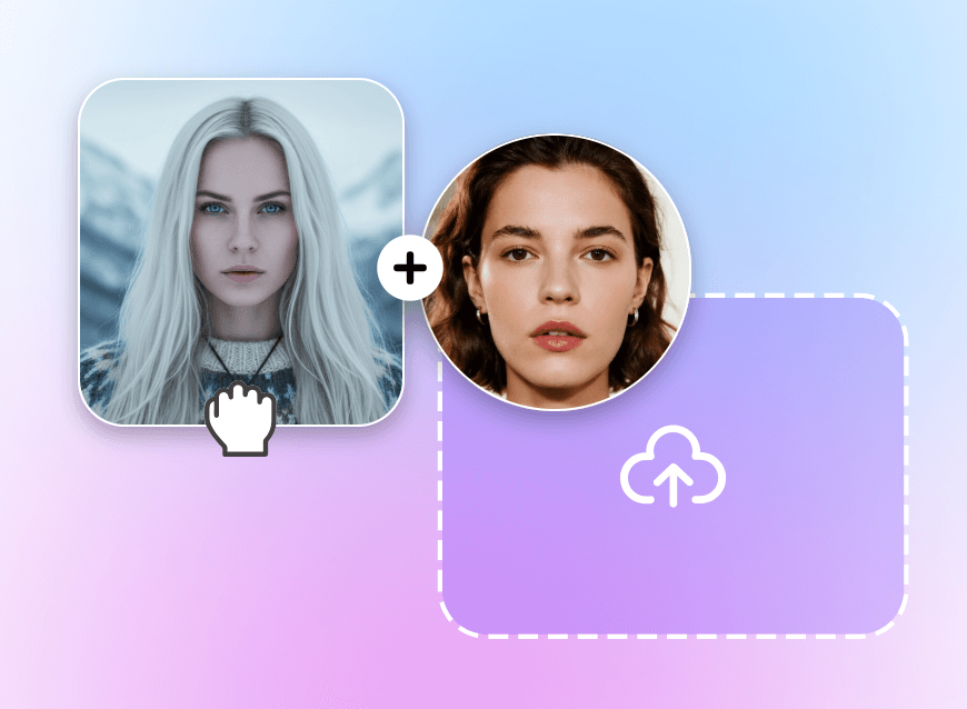 Upload two portrait photos