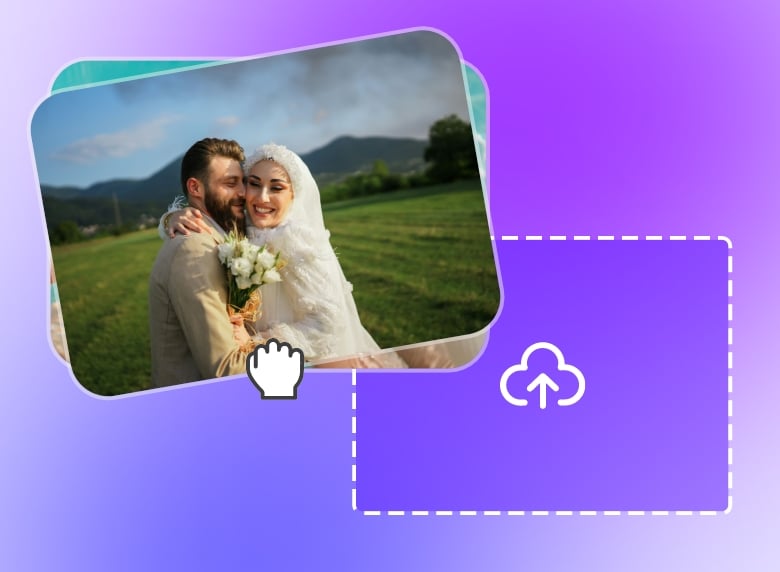 Carregue as suas imagens e vídeos de encontros no nosso criador de vídeos