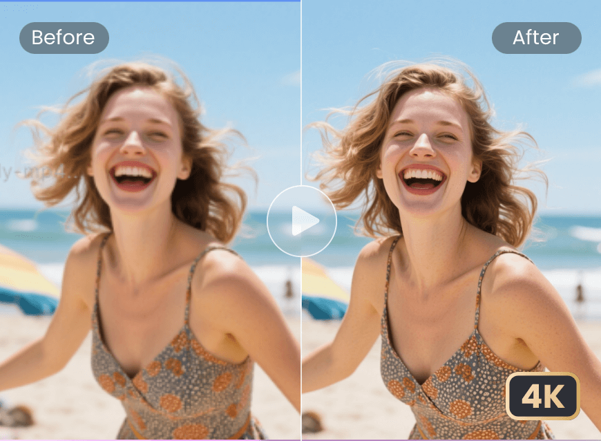 Upscale a low res video to 4k