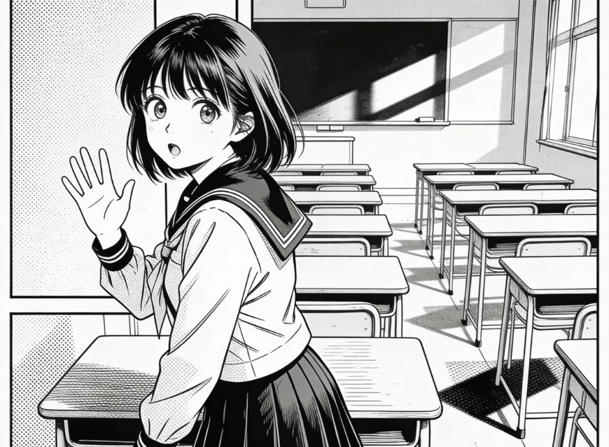 Use clipfly anime ai generator to make an anime girl in traditional manga style