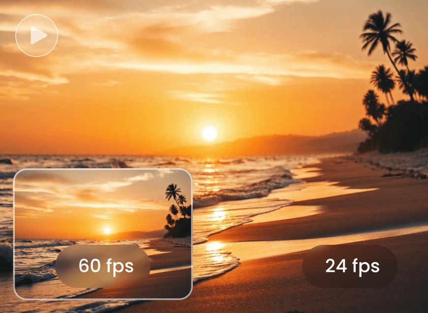 Use frame rate converter to optimize the frame rate