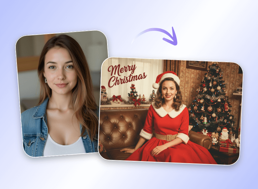 Carte de Noël vintage