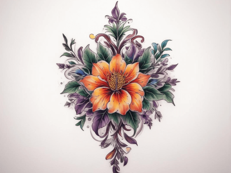 Birth Flower Tattoo Generator