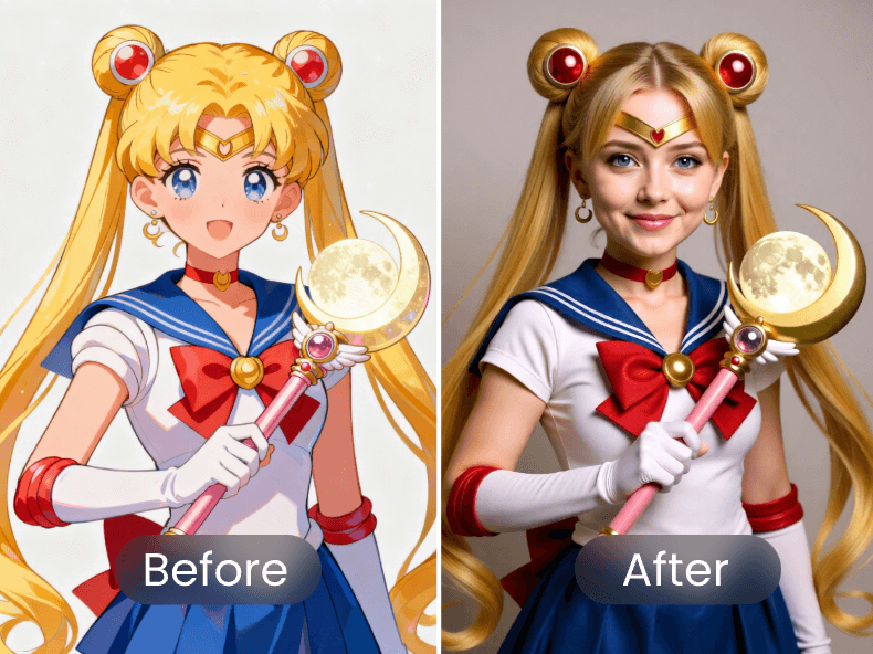 Cartoon to Realistic AI