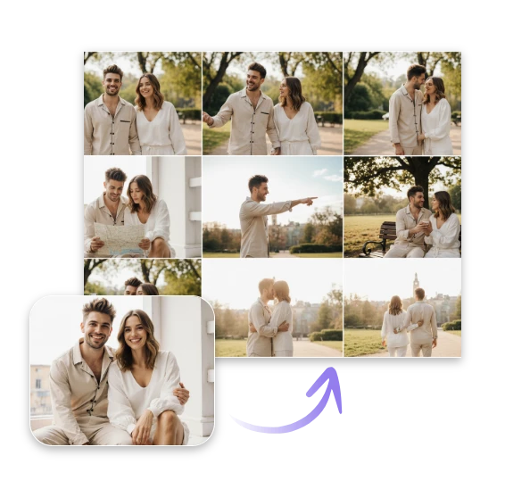 use a couple photo to make storyboard