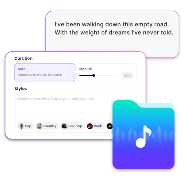 Ai music generator from lyrics free online clipfly