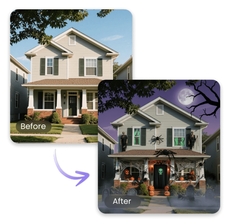 AI Halloween Photo Editor Online Free: Diverse Spooky Filters | Clipfly
