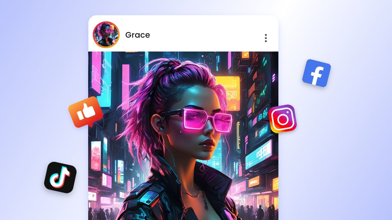 AI image generation for social media content creation