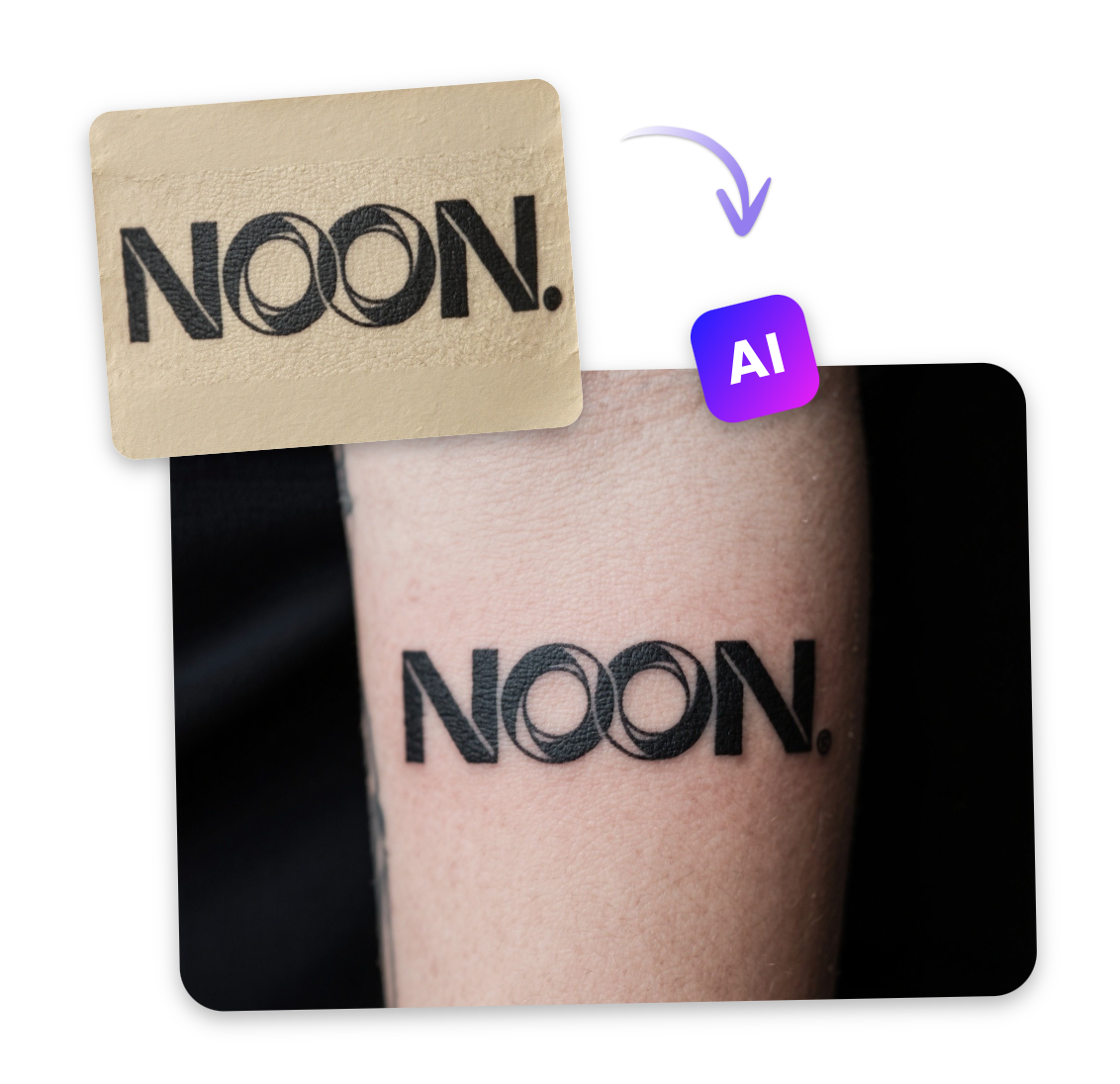 AI powered ambigram tattoo generator