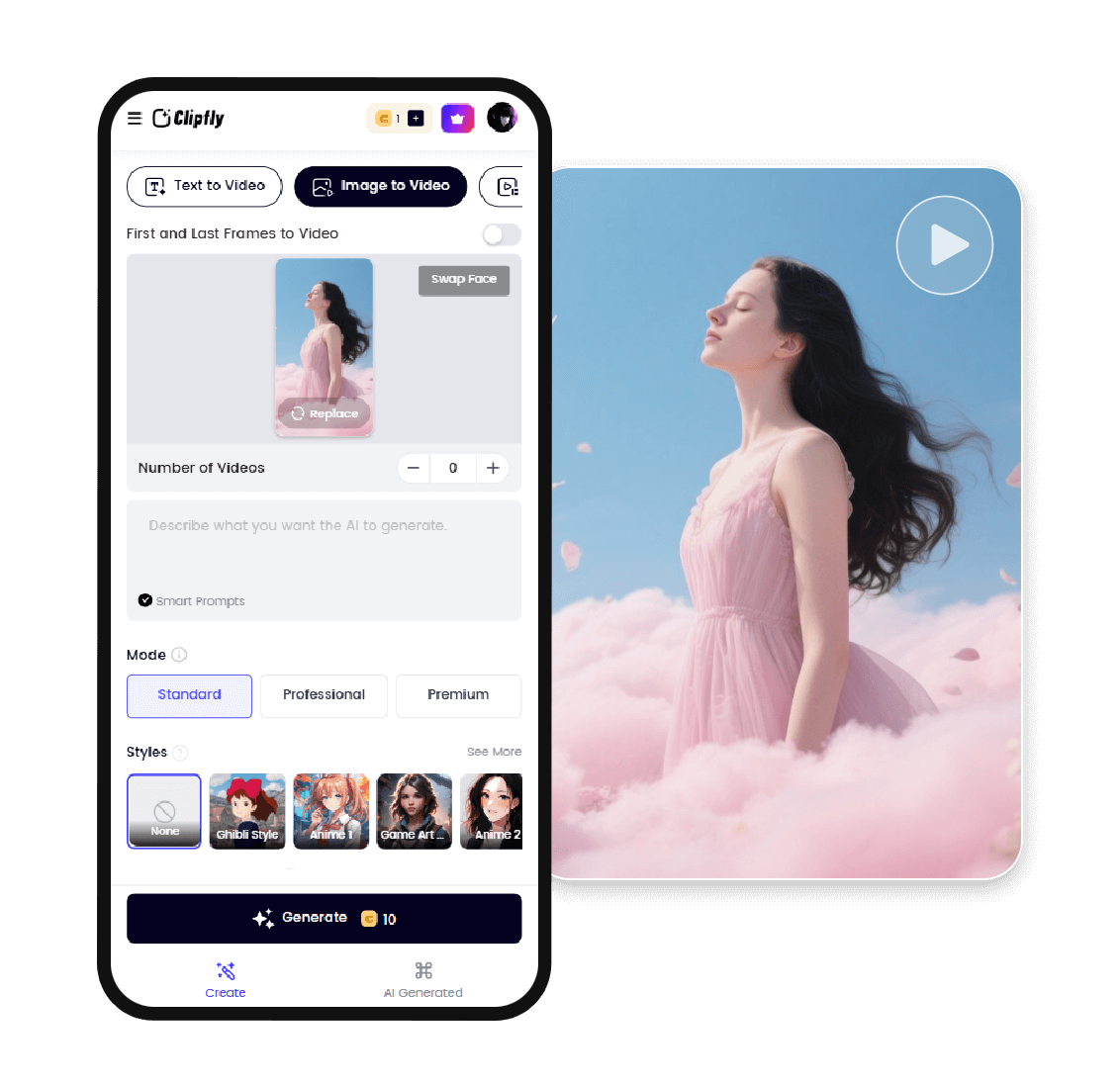 Clipfly AI 影片生成器應用程式