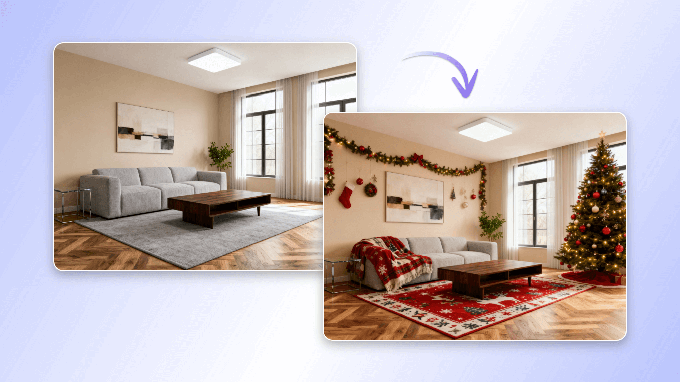 cambiador de fondos navideños gratuito para diseño de interiores