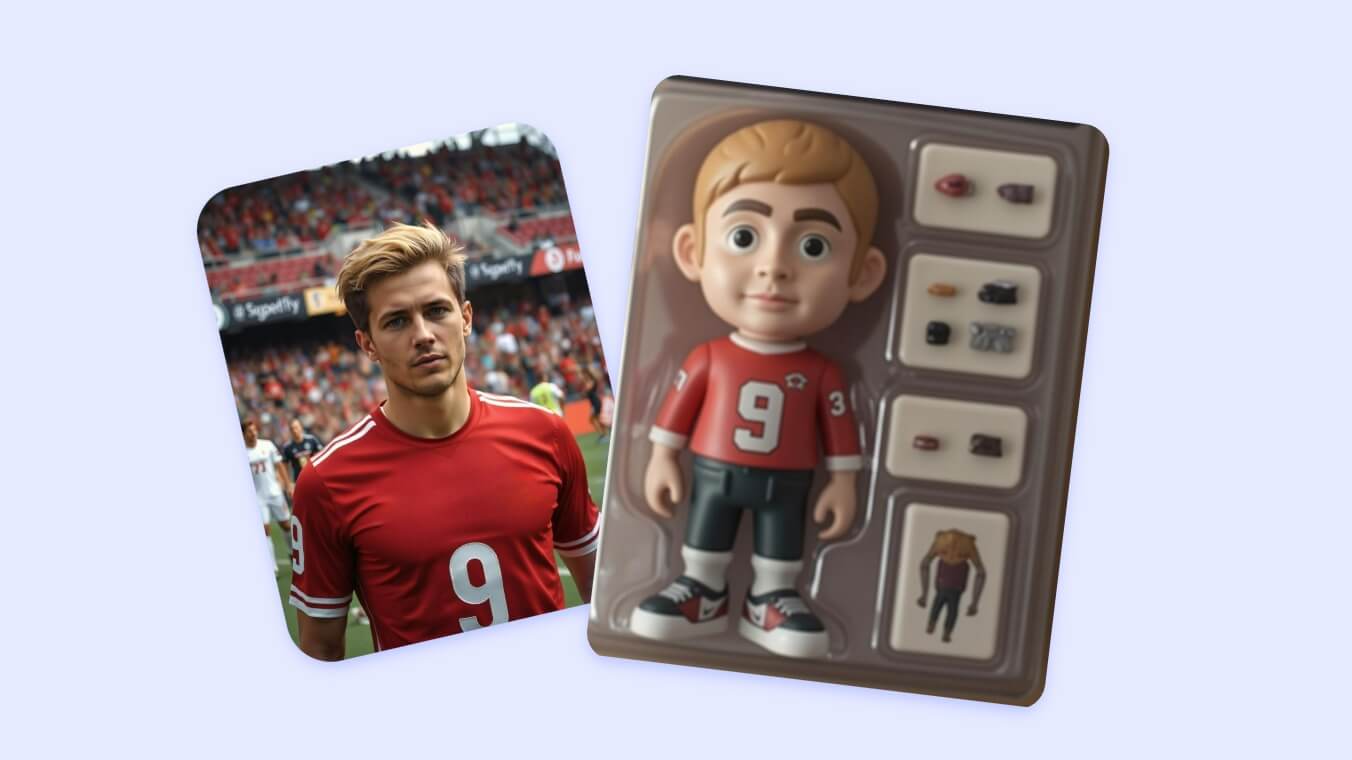 Convert sport starts to action figures