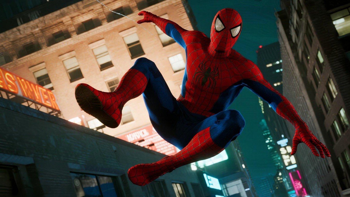 Craft AI movie featuring spider man