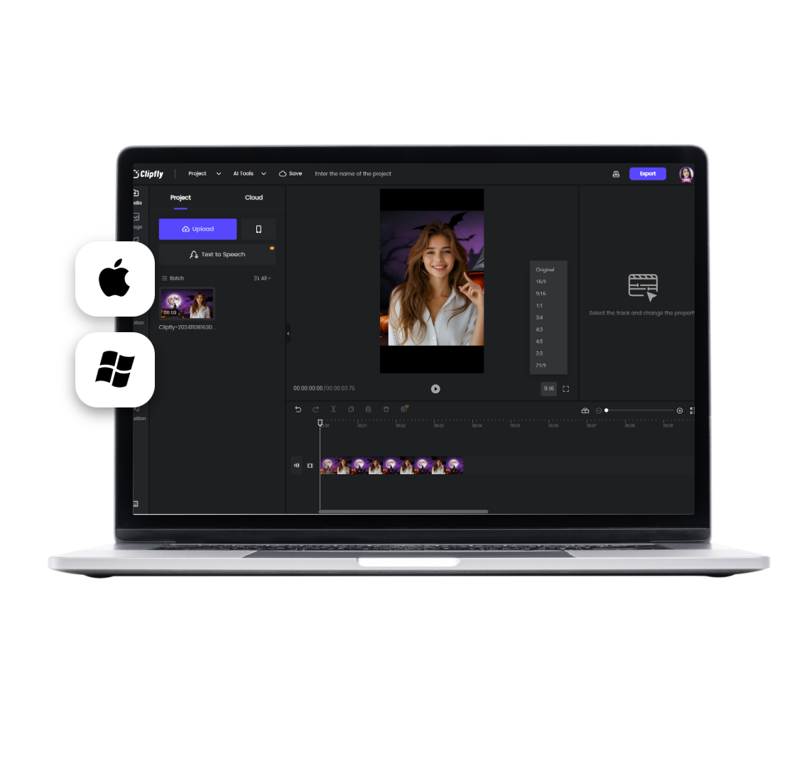 Online video cropper for all desktop devices