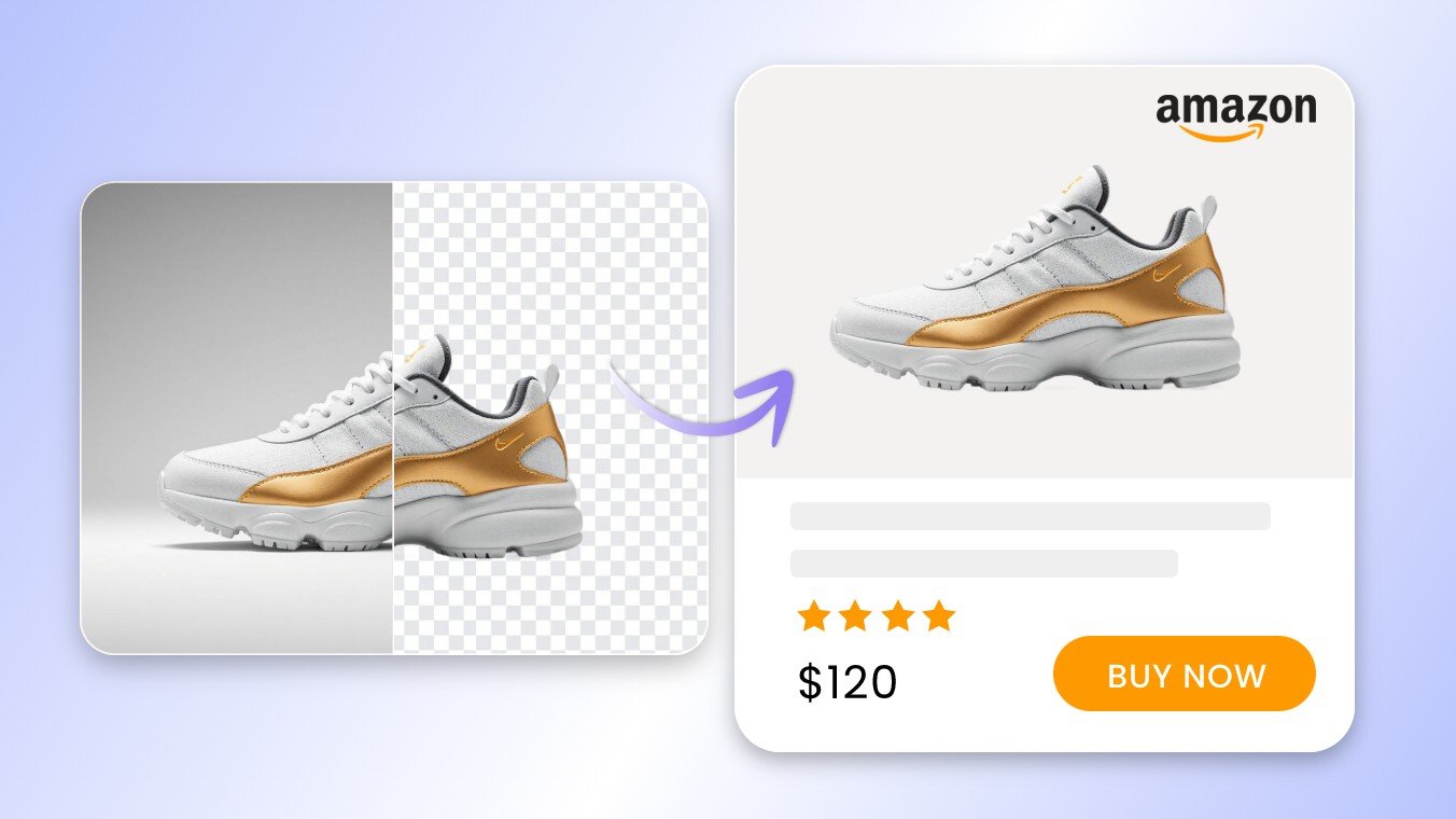 PNG maker effect for ecommerce featuring a shoe
