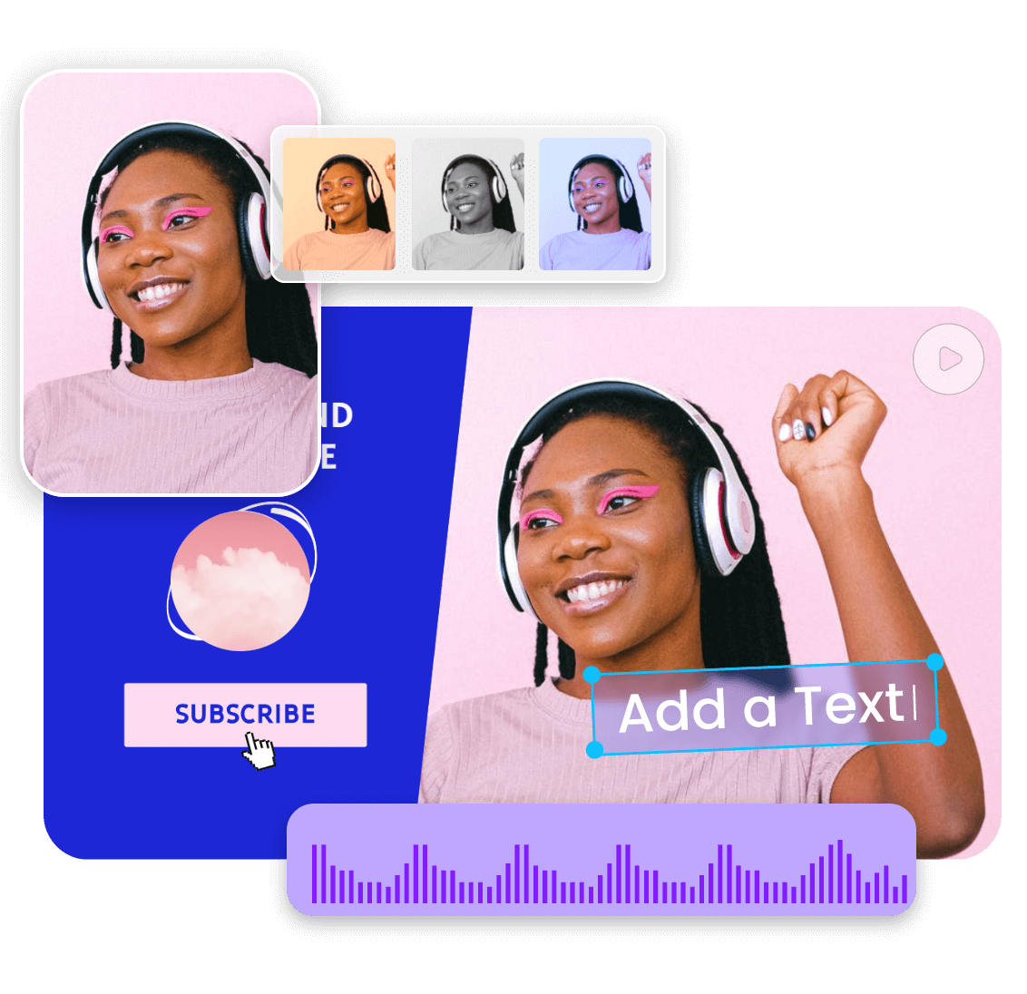 Powerful video editing tools to edit and enhance your You Tube end screen videos to perfection