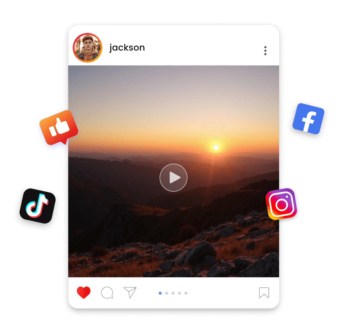 Share a sunriese time lapse video on ins