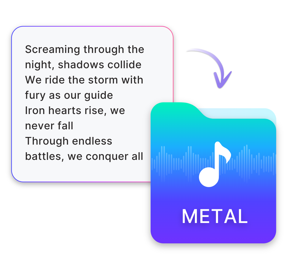 Turn Simple Prompts into Heavy Metal Tracks