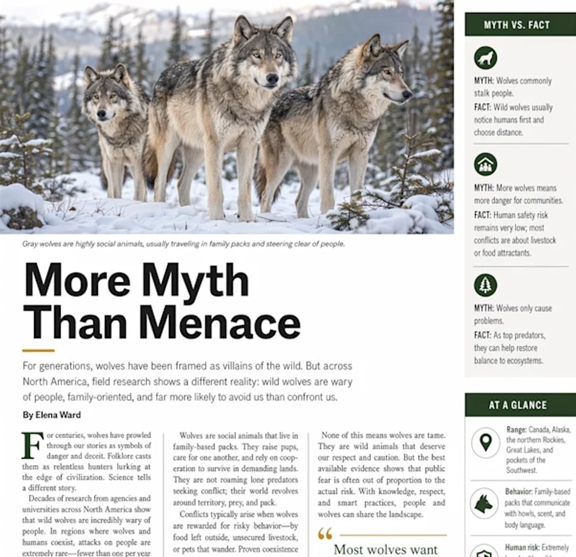 A page of a science magazine generated with gpt image 2 on clipfly