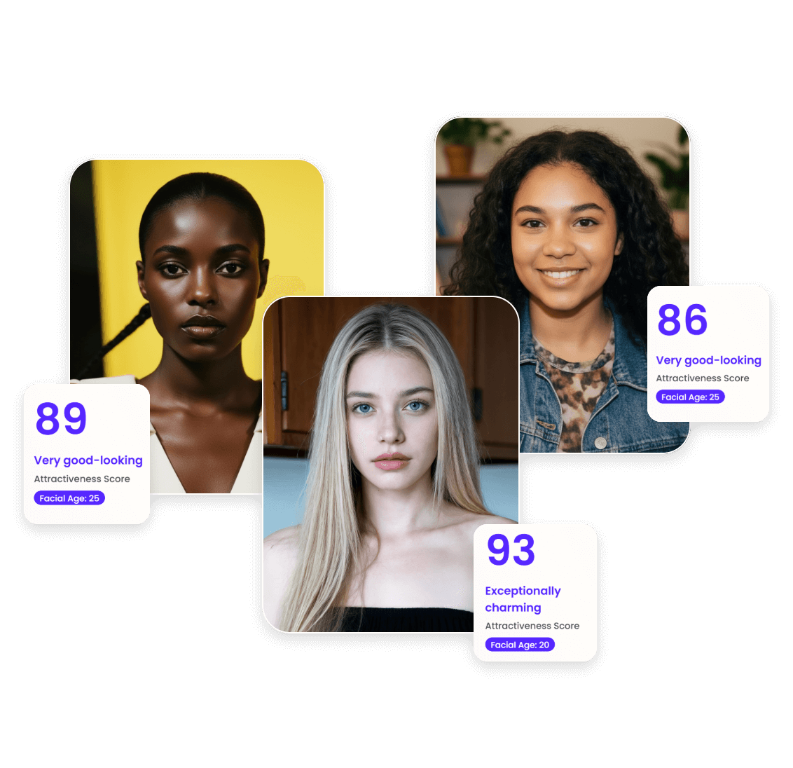 あらゆる肌の色と性別に対応した正確なAI魅力度テスト