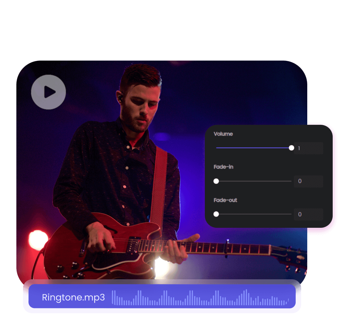 Add audio effects to make unique ringtone in clipfly