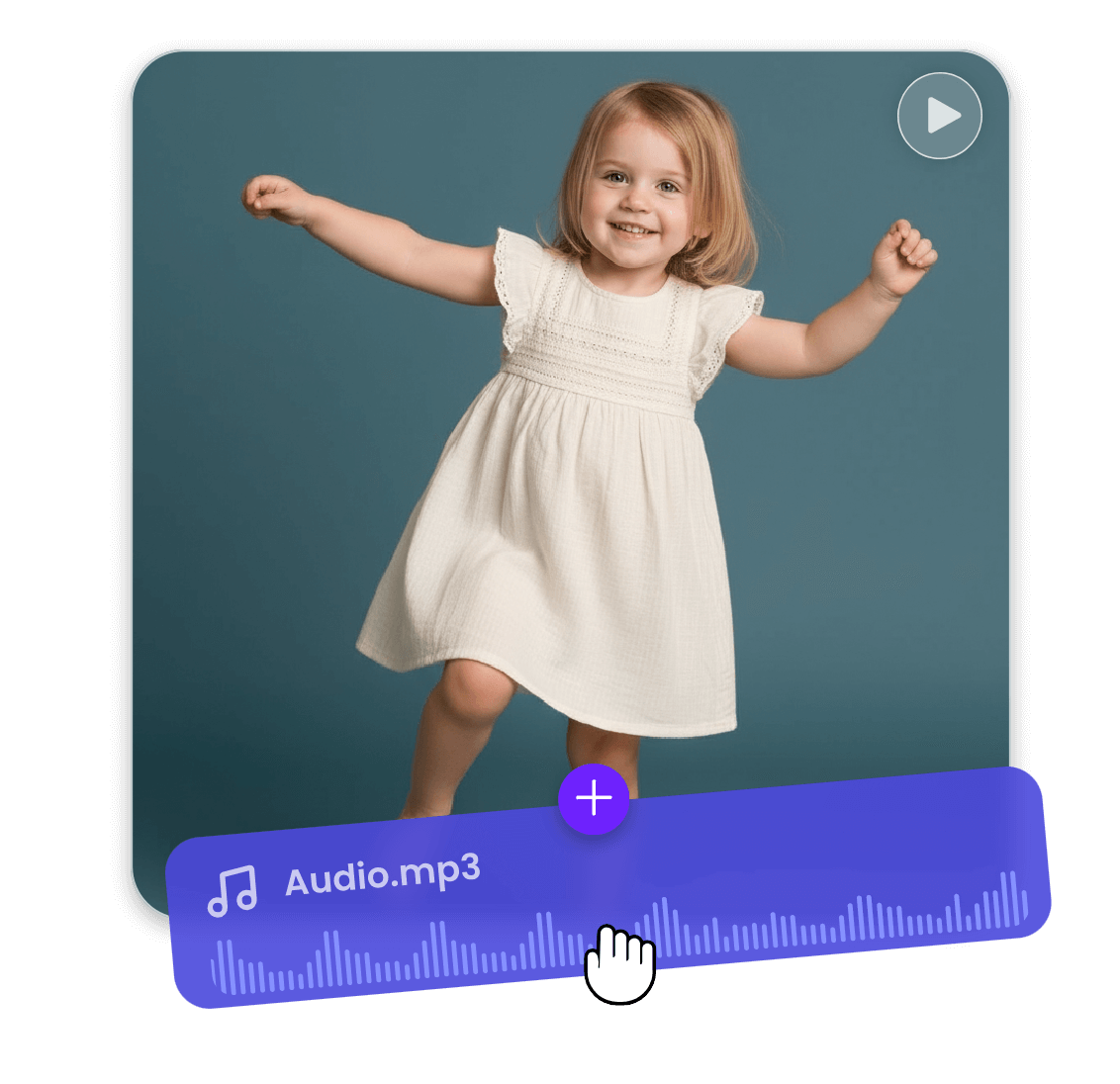 為AI寶寶跳舞影片自動添加背景音樂