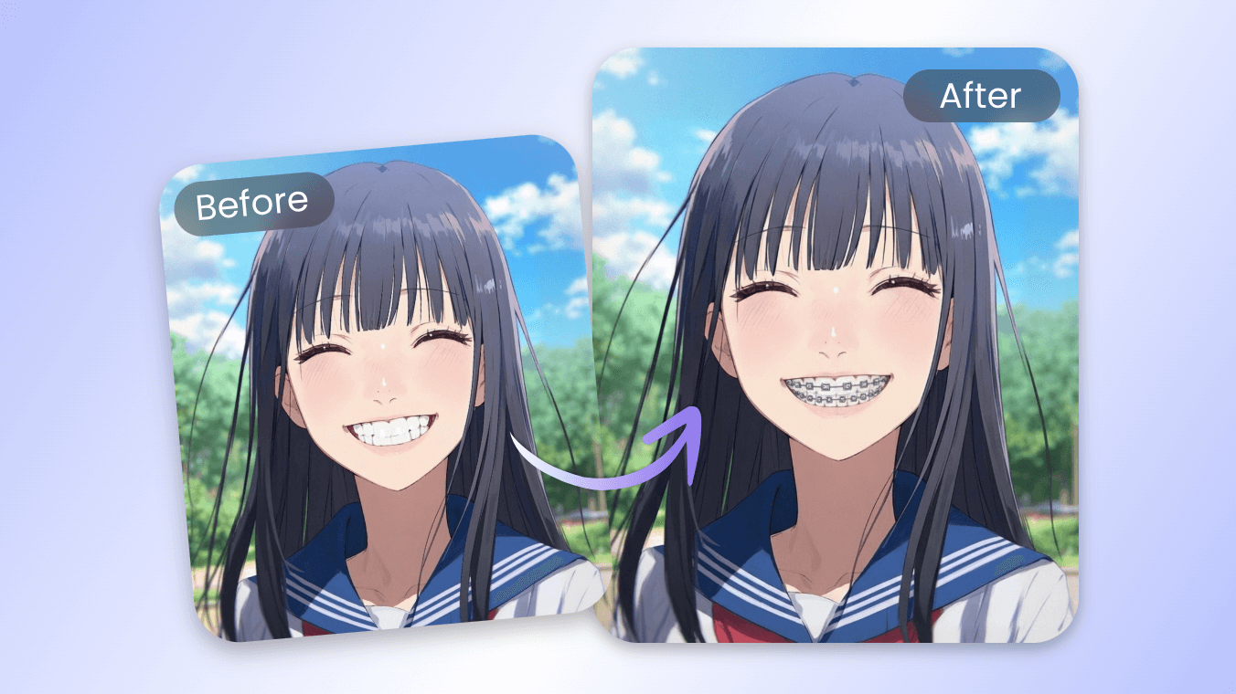 Add braces to anime characters