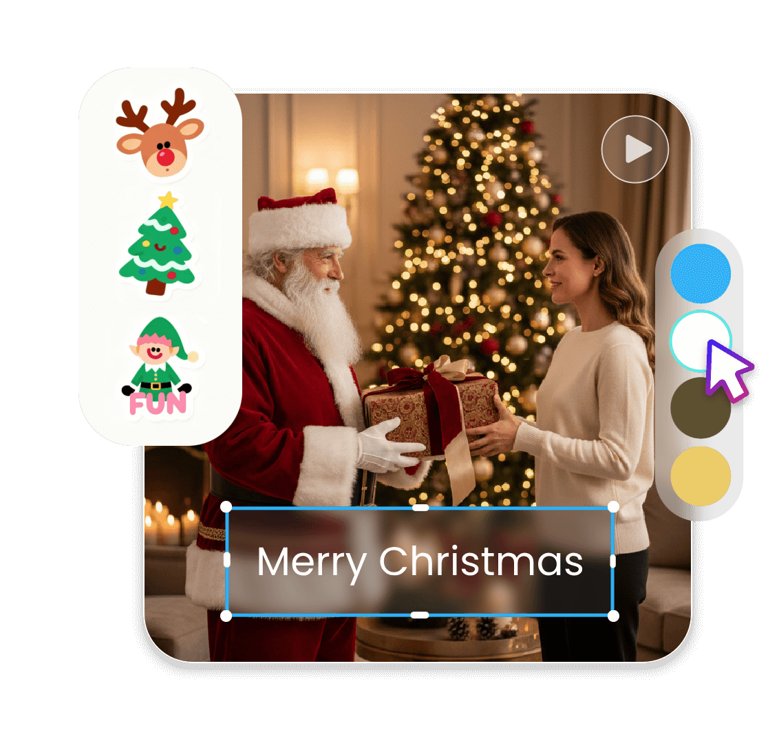 Weihnachtsvideos im Clipfly-Videoeditor bearbeiten