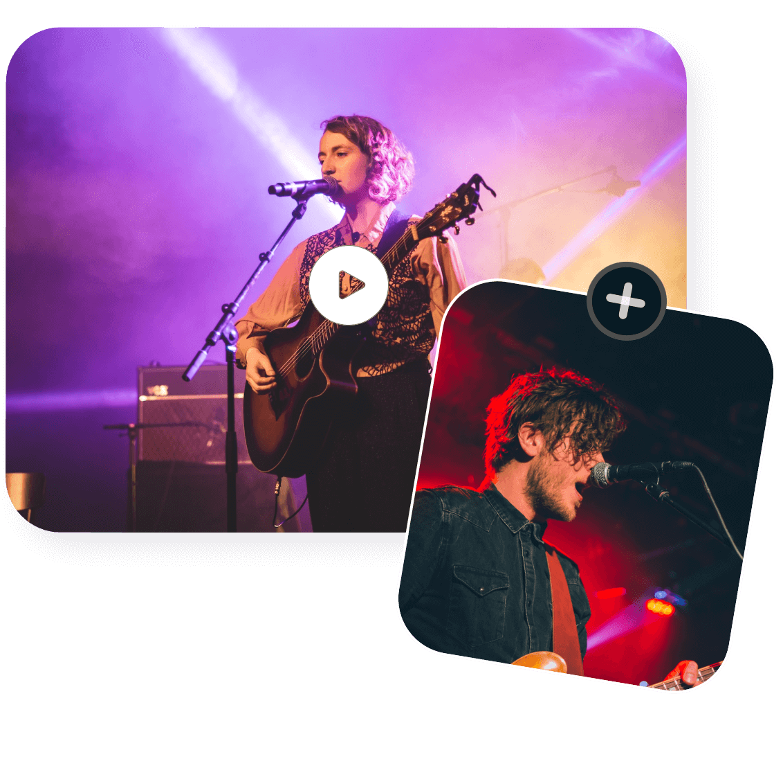 Add image to video in clipfly