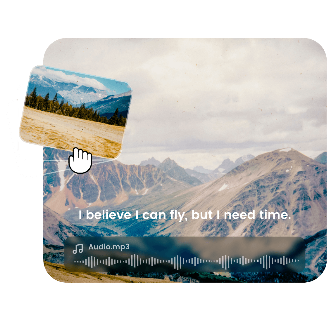 Adicione imagens para criar um vídeo musical brilhante e publique-o nas redes sociais