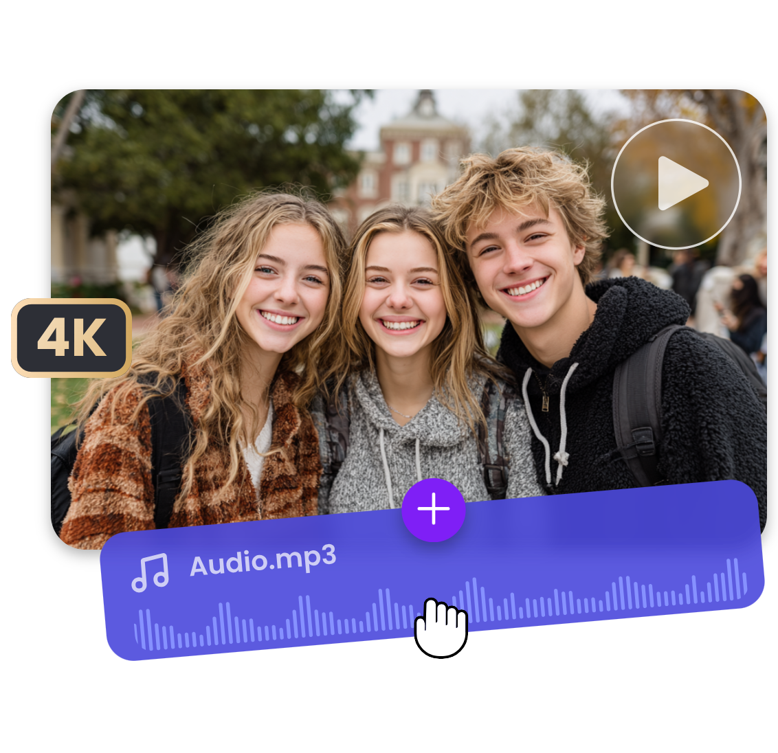 Add music and audio to your photo video