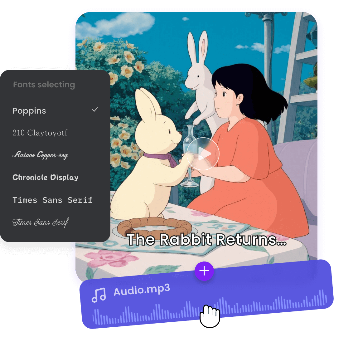 Mit dem Video Editor von Clipfly Ghibli Videos bearbeiten