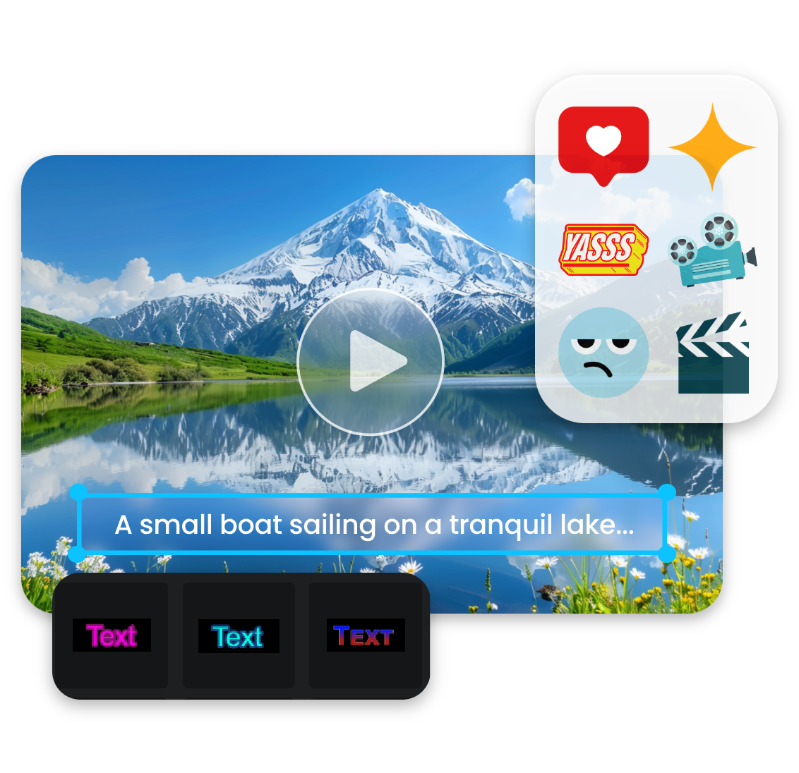 Add text and stickers for creative touches