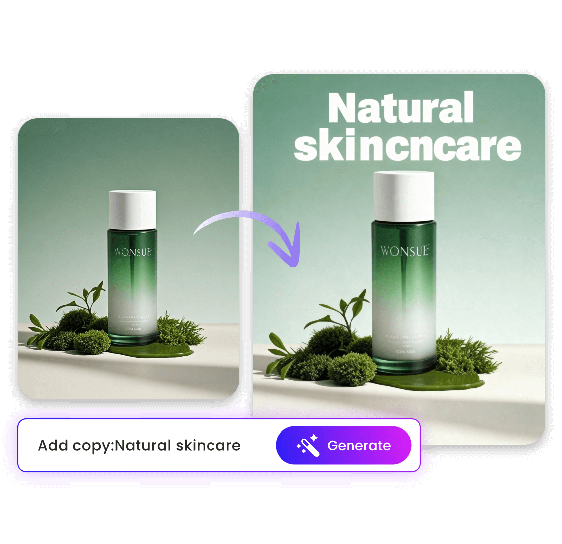 Add text into a product poster with clipfly ai poster generator