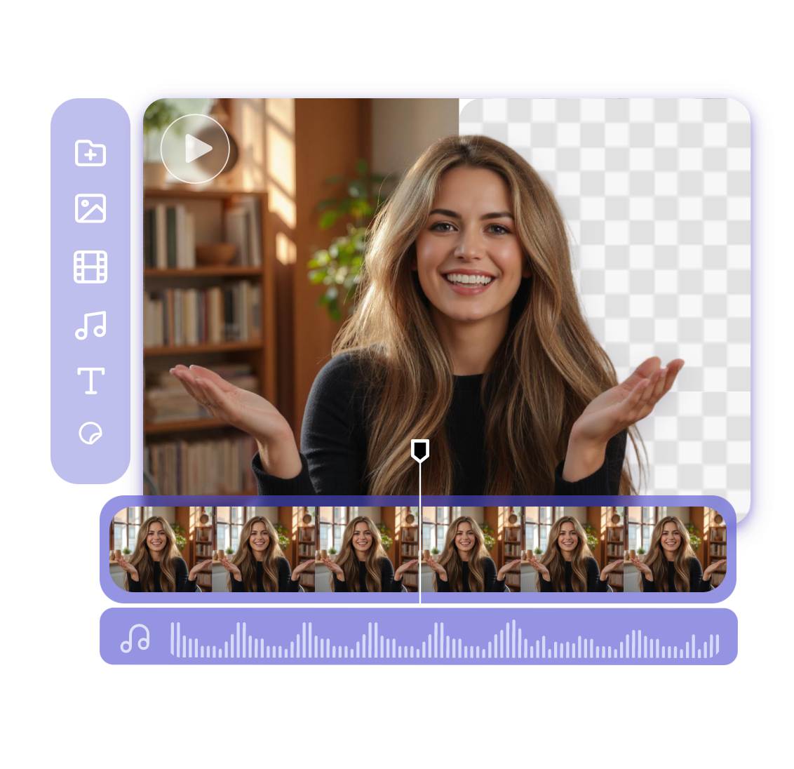 améliorer votre vidéo dinfluenceuse virtuelle IA avec léditeur de vidéo de Clipfly