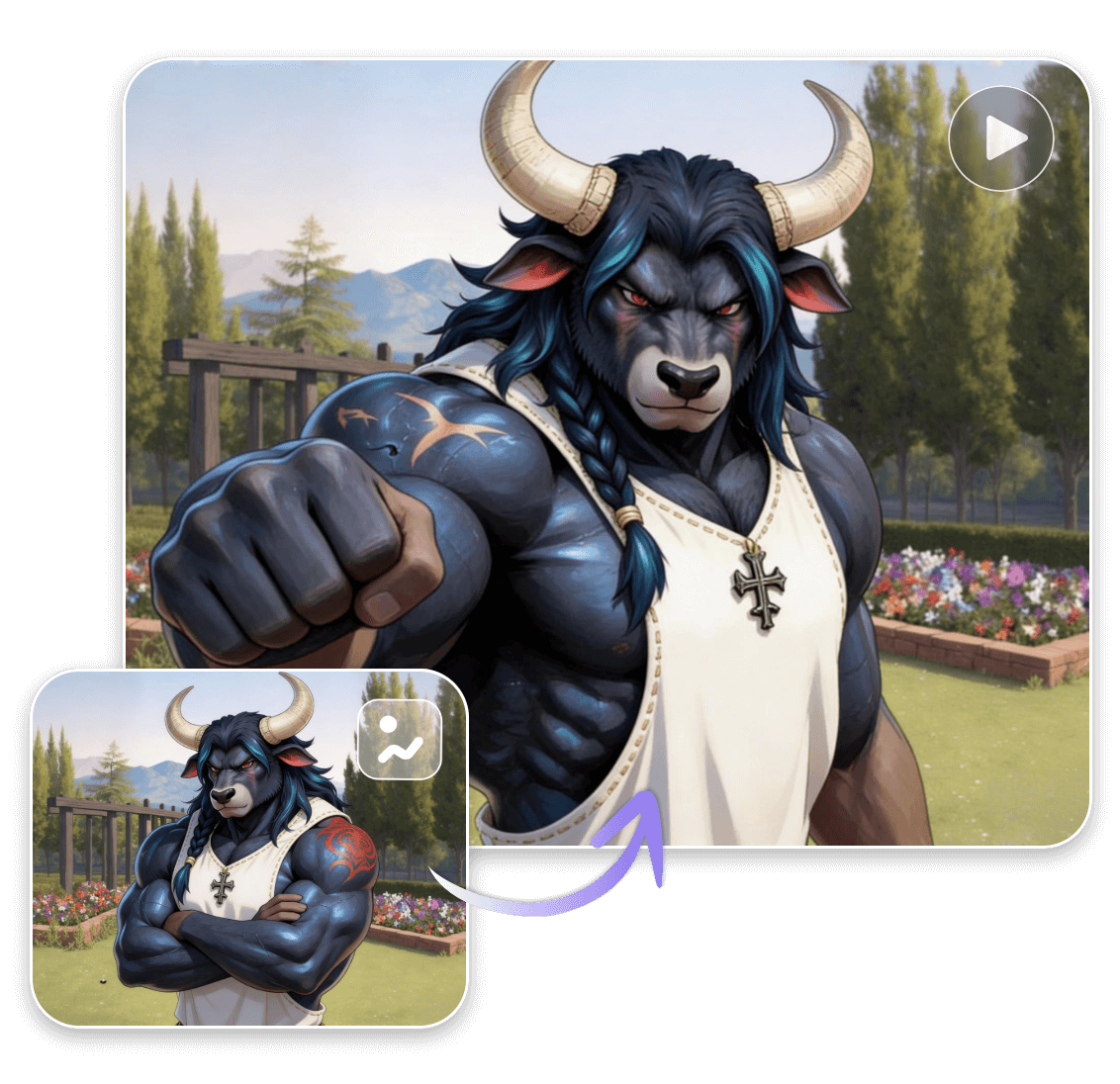 Animate your furry ai art pictures into short videos