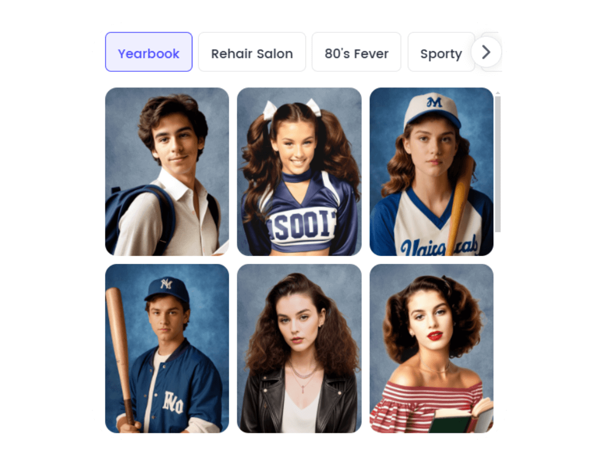 Apply various preset faces to swap