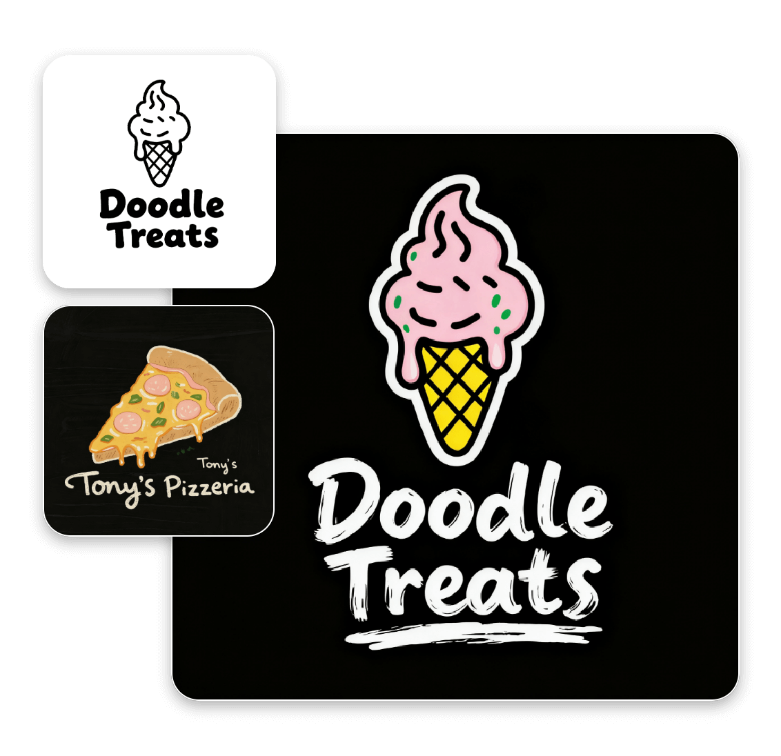 Blend the styles of two different pictures into one new logo