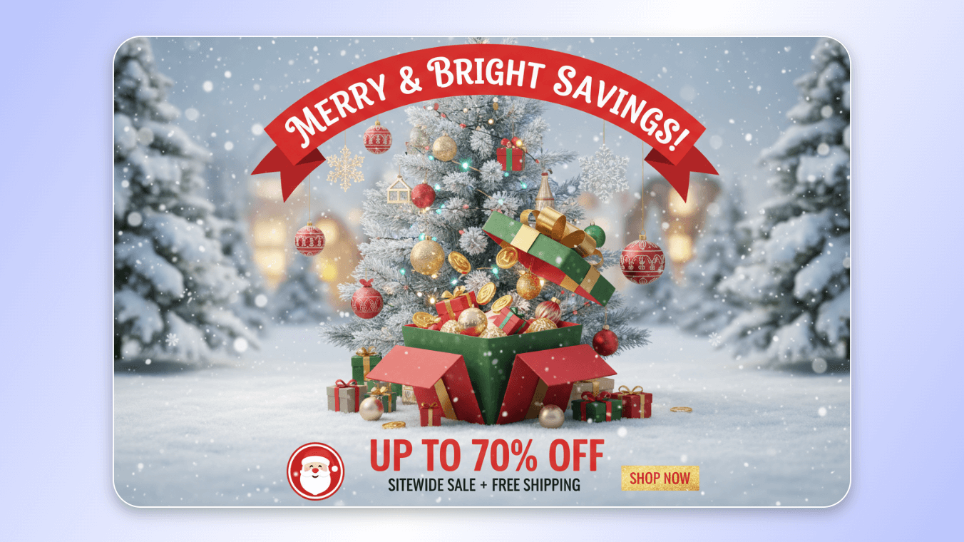 Créer des visuels produits pour les promotions de fin d'année