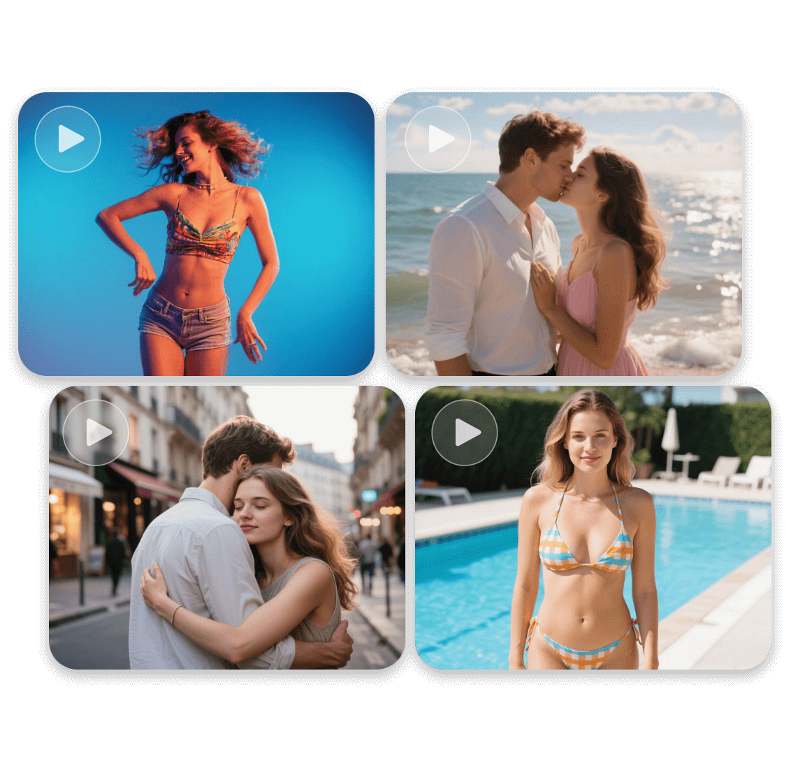 Choose from various interesting AI video templates to animate your photo