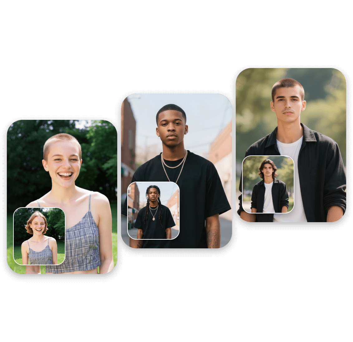 Clipfly buzz cut filter is suitable for any gener and any skin color