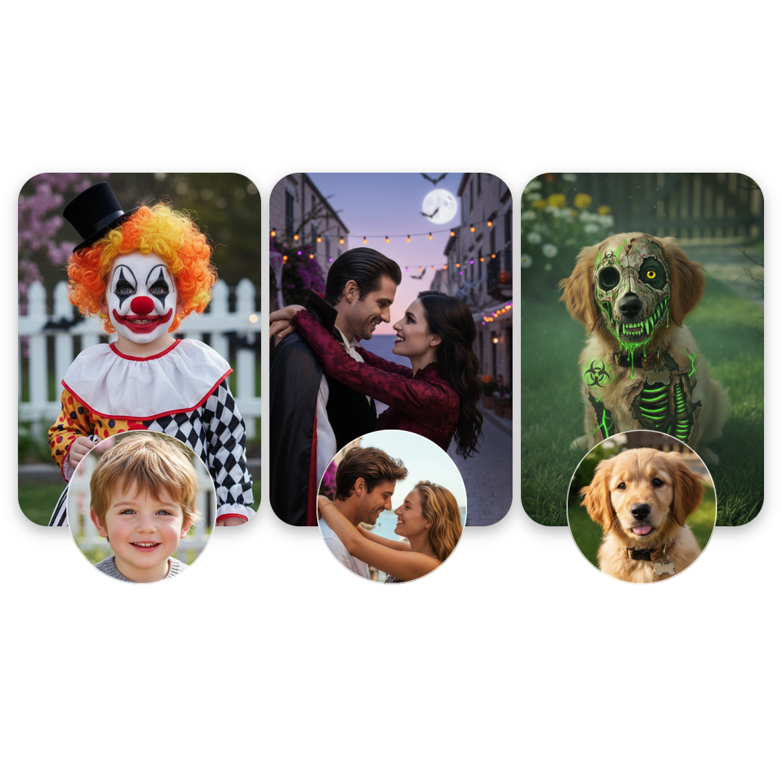 Filtre Halloween gratuit IA de Clipfly pour n'importe quelle photo