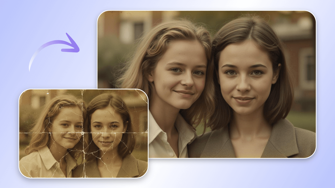 Clipfly photo restoration school photos